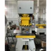 100-ton-hydraulic-punching-press-front-view 100 ton hydraulic punching press front view, industrial stamping machine for metal blanking and punching operations