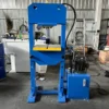 gantry-press-bearing-assembly-front-view Gantry press for bearing assembly front view, 20 ton manual hydraulic press machine for industrial press fitting applications