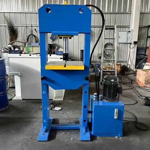 gantry-press-bearing-assembly-front-view Gantry press for bearing assembly front view, 20 ton manual hydraulic press machine for industrial press fitting applications