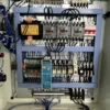 hydraulic-press-electrical-cabinet-inside Electrical cabinet interior of 100 ton hydraulic punching press machine, stable power control system for industrial automation