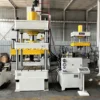 200 ton four column hydraulic press front view showing four column structure and main cylinder