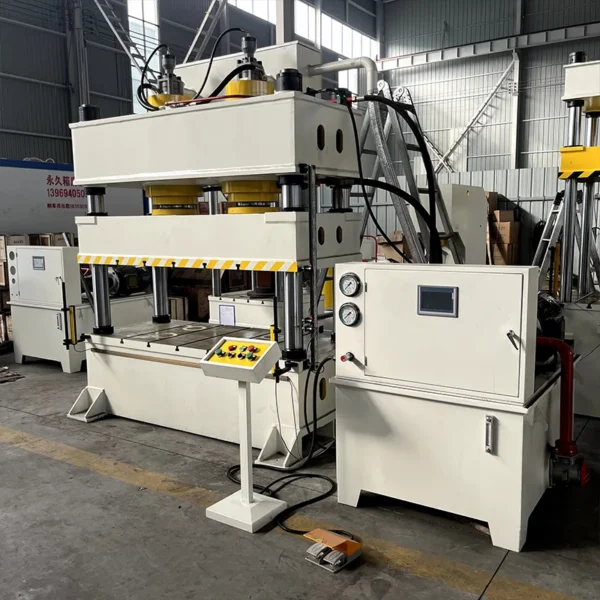 315-ton-hydraulic-leveling-press-right-side-view 315 ton hydraulic leveling press right side view with industrial hydraulic system