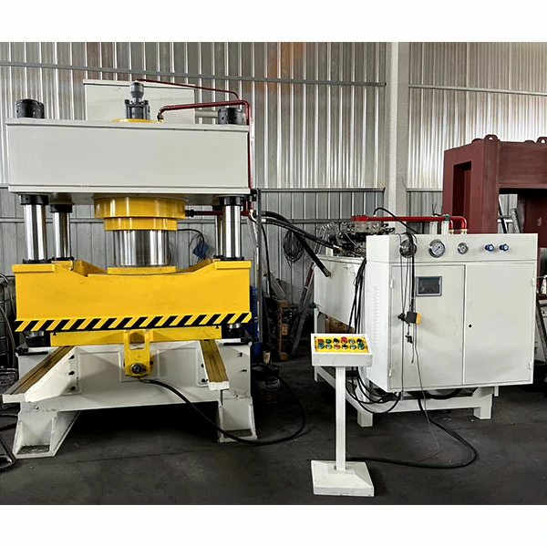 500-ton-four-column-hydraulic-press-front-view 500 ton four column hydraulic press with movable worktable front view