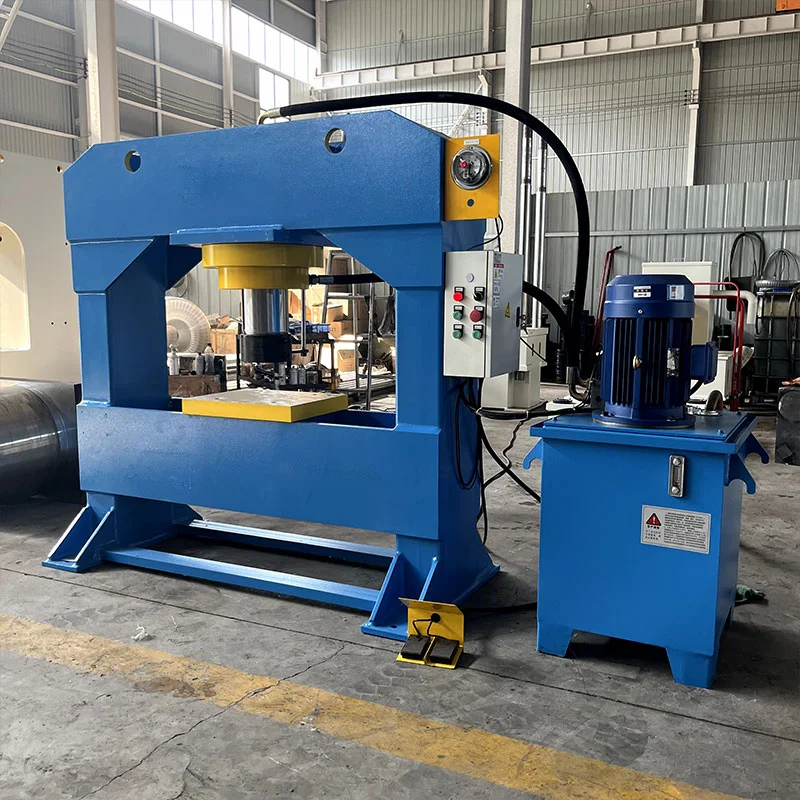 160 Ton Gantry Hydraulic Press for Flange Leveling and Structure Correction 2 160 ton gantry hydraulic press for metal flange leveling