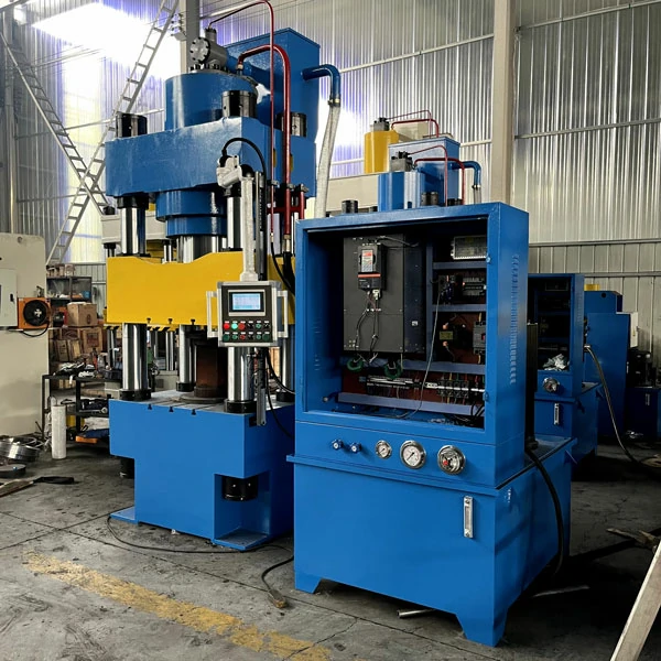 630-ton-four-column-hydraulic-press-left-view 630 ton four column hydraulic press right side view