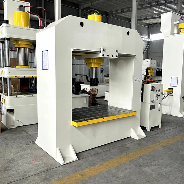 100 ton gantry hydraulic press left side view